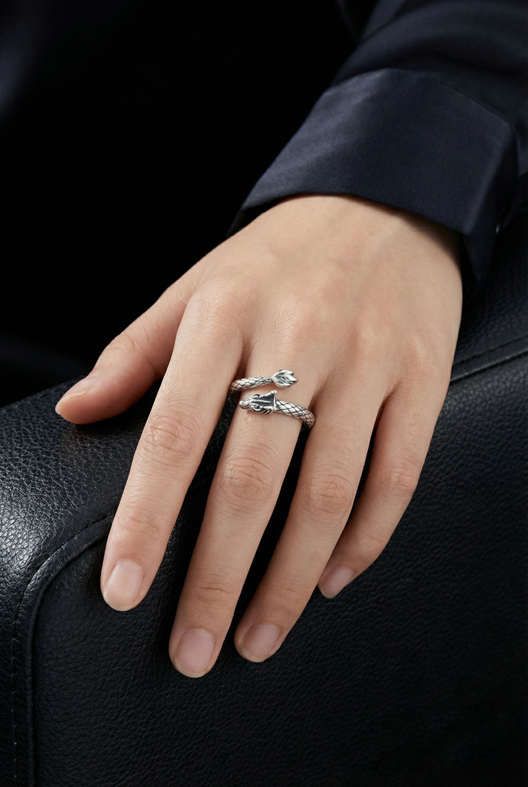 Jorm’s Memory – S925 Sterling Silver Adjustable Ring - Viking Trinkets