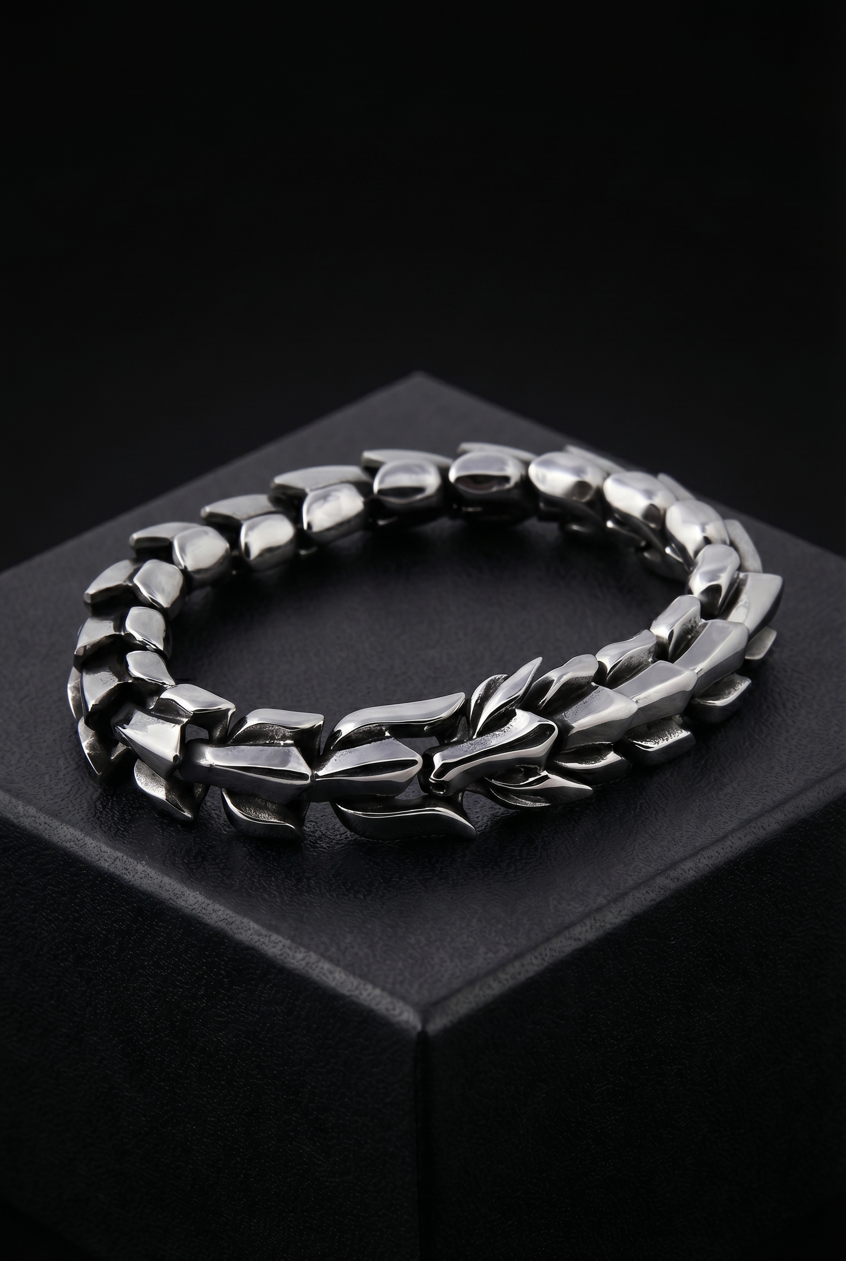The Midgard Serpent - Sterling Silver Serpent Bracelet - Viking Trinkets
