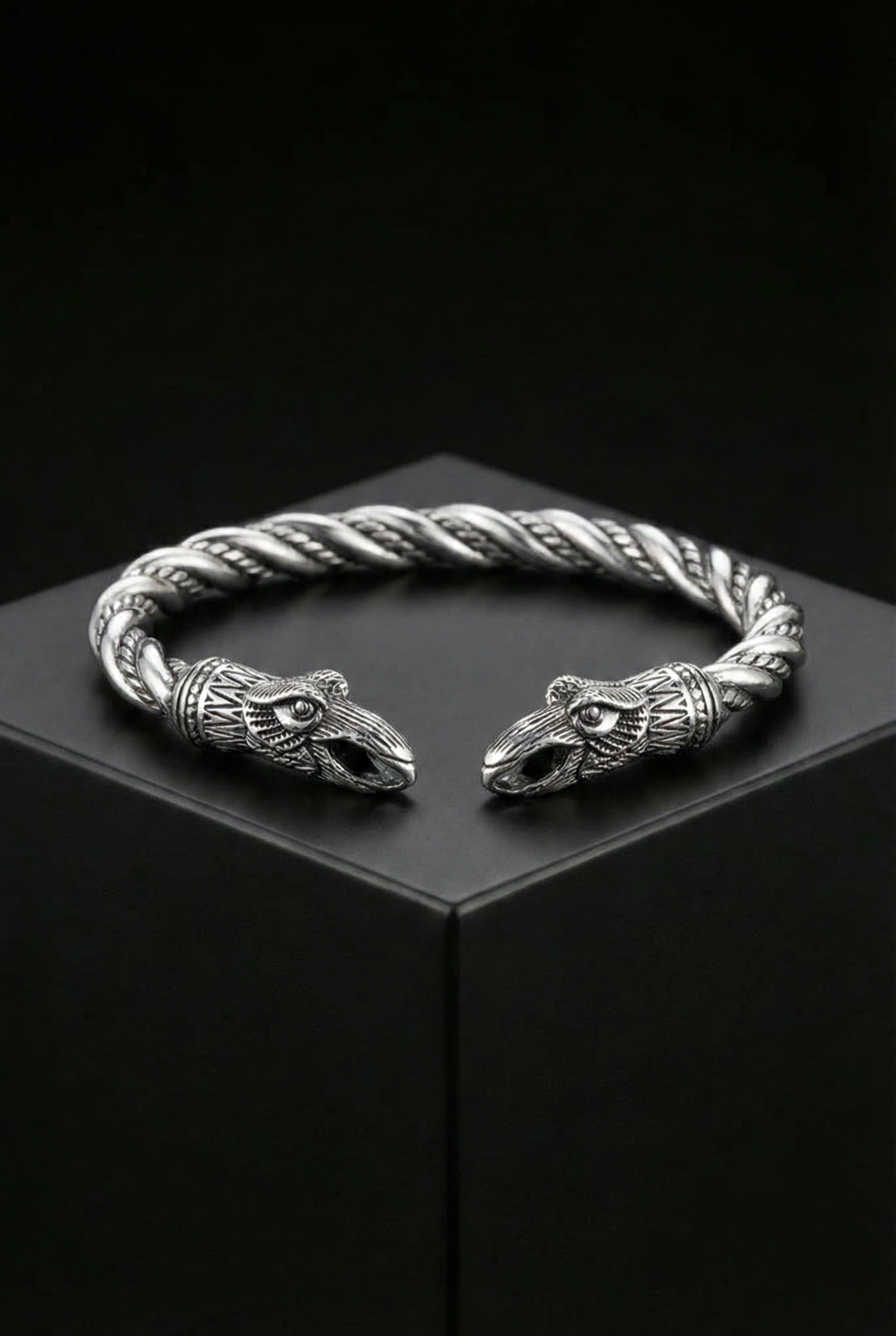 The Pledge - Huginn - Sterling Silver Allegiance Bracelet - Viking Trinkets