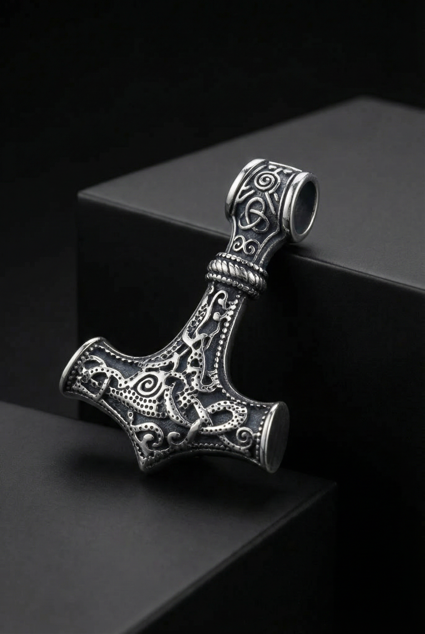 Silver Mjölnir - Sterling Silver Mjolnir Pendant - Viking Trinkets