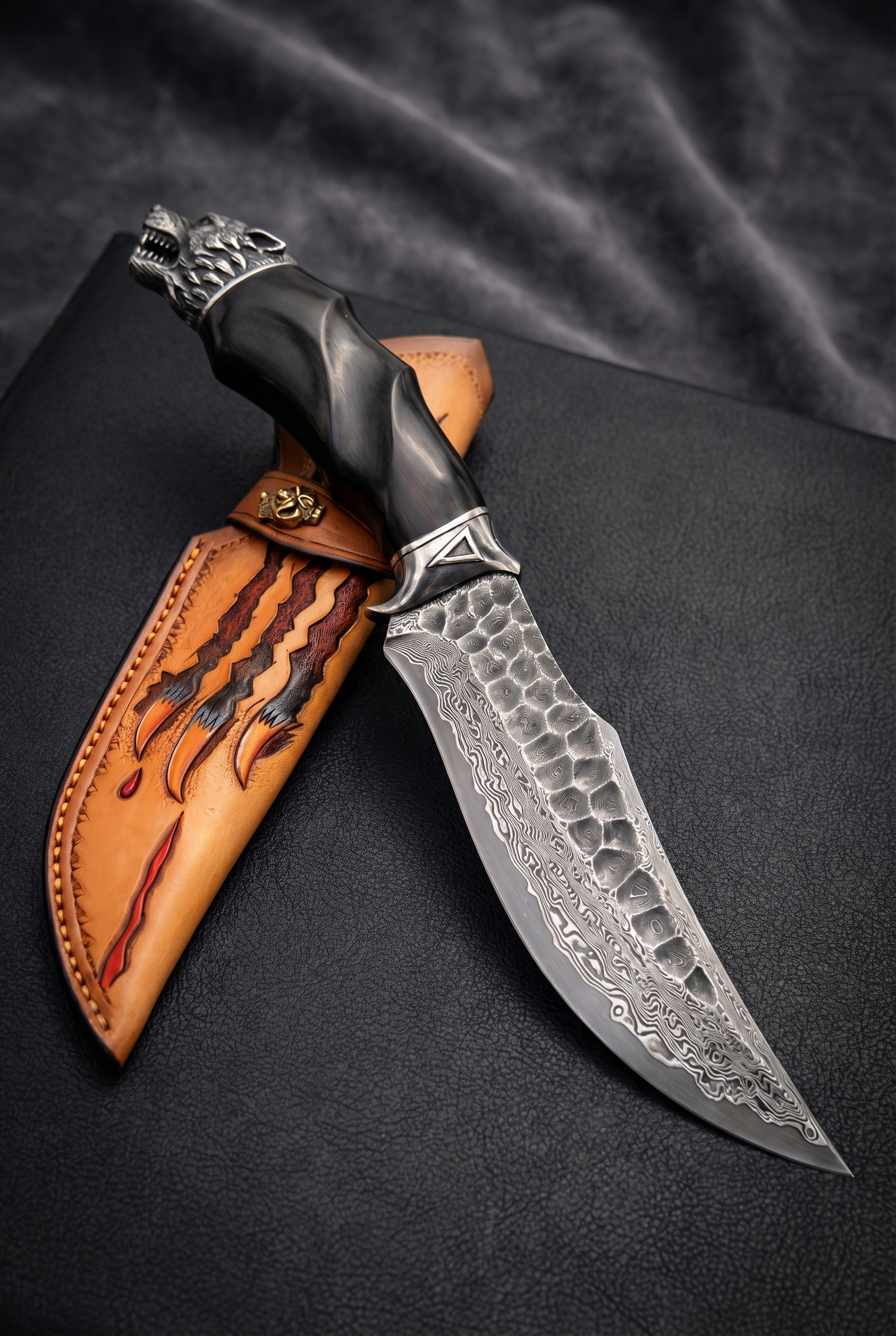 Fenrir's Claw - Damascus Steel Blade - Viking Trinkets