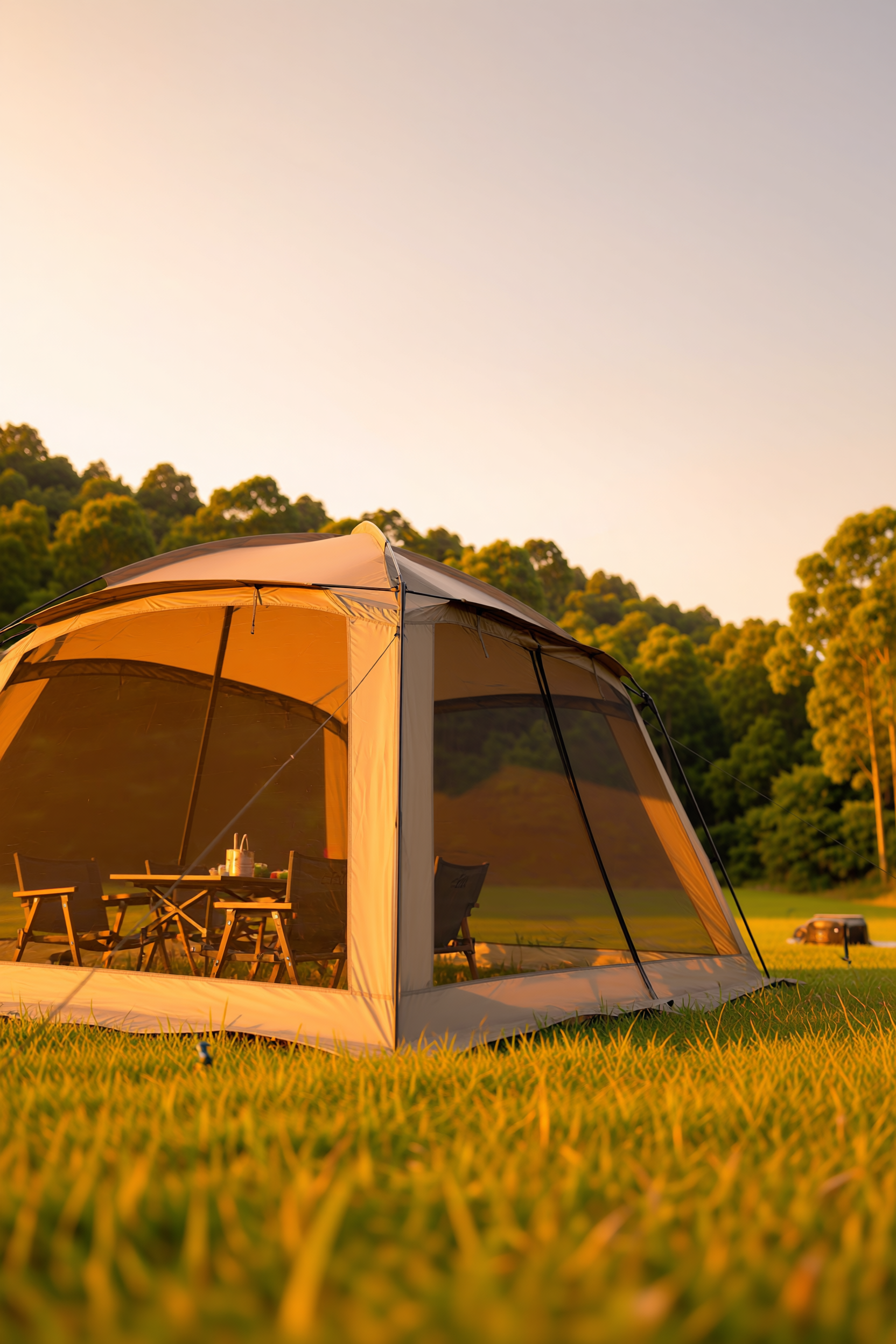 Outdoor Camping Mosquito Nets Tents 6-15 Person Rainproof Silver Glue Sunscreen Beach Picnic Sunshade Canopy Camping Equipment - Viking Trinkets