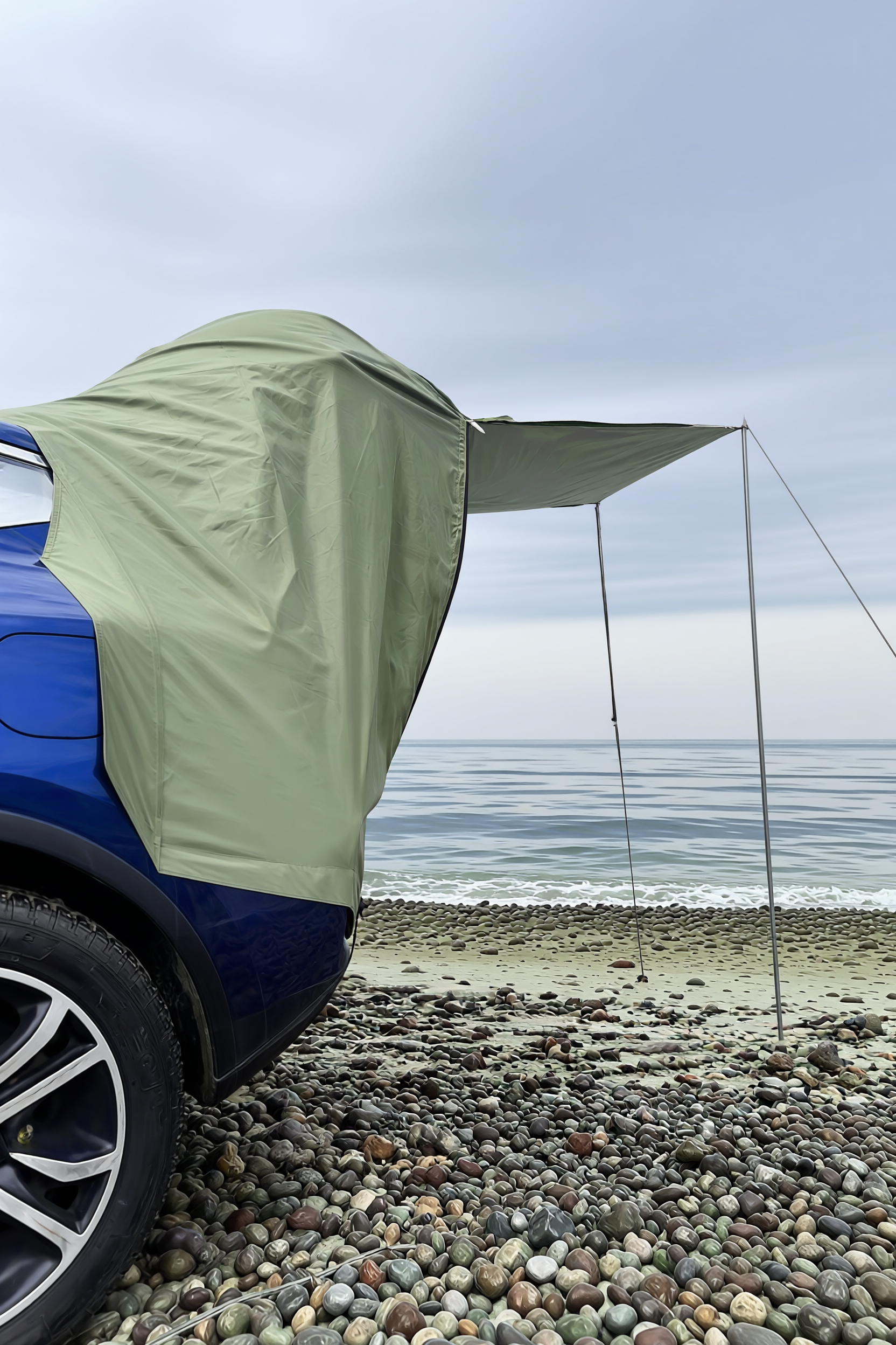 Outdoor Car Rear Tent Camping Picnic Car Rear Tent with Canopy Car Rear Extension Tent Sunshine-Proof Rain-Proof Car Rear Tent - Viking Trinkets