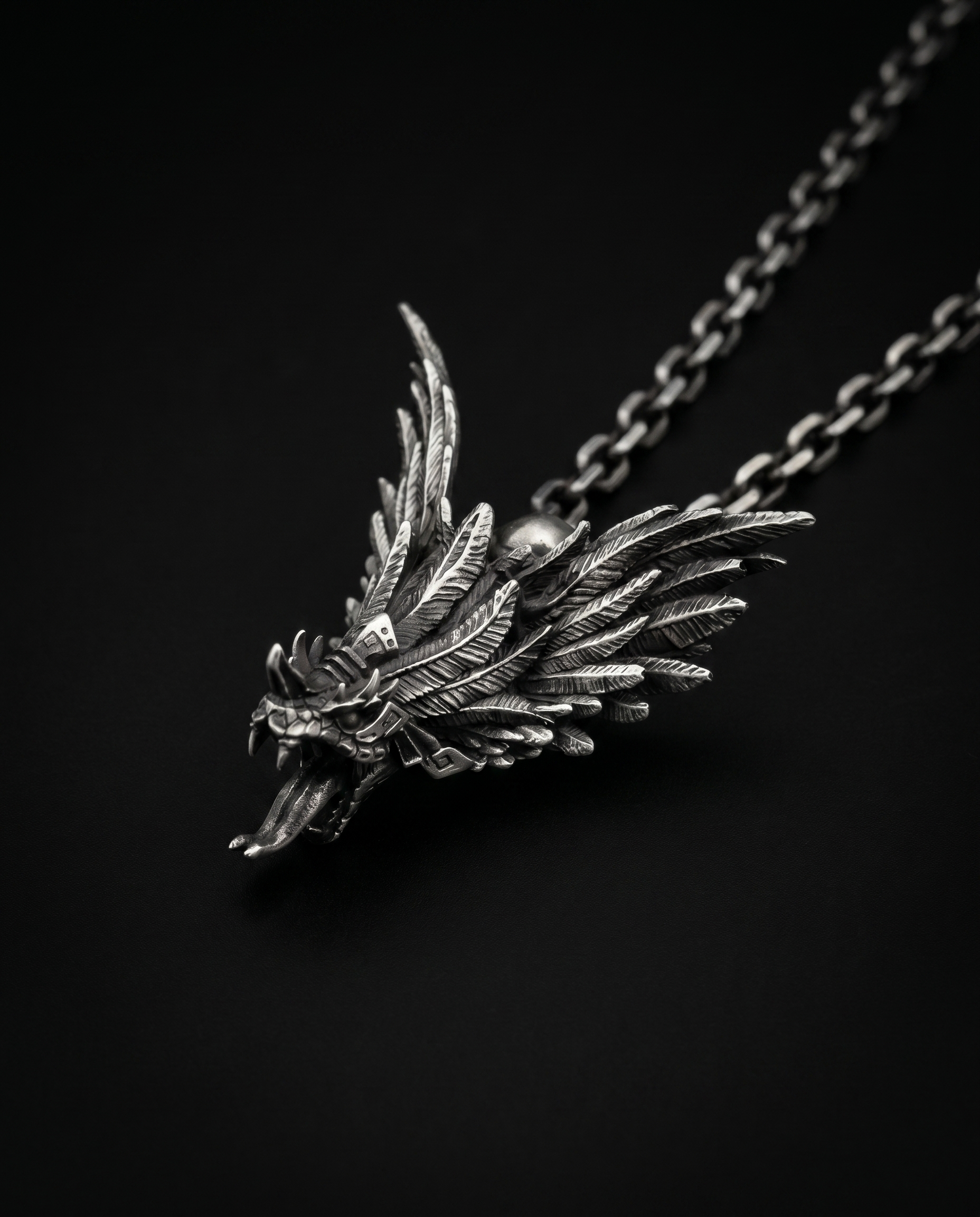 Nastrond's Guardian - Copper Alloy Dragon Necklace
