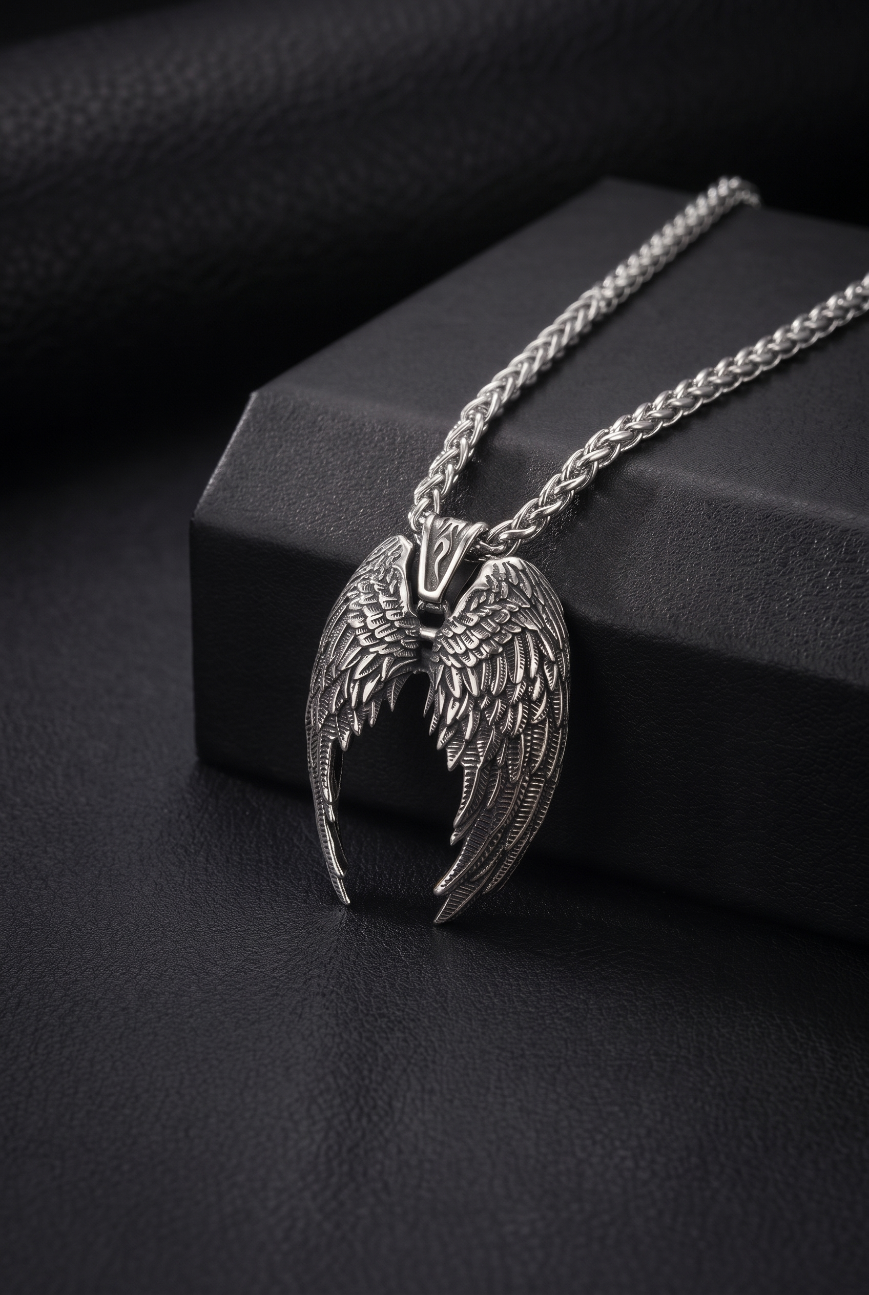 Valkyrie’s Flight — Stainless Steel Necklace - Viking Trinkets