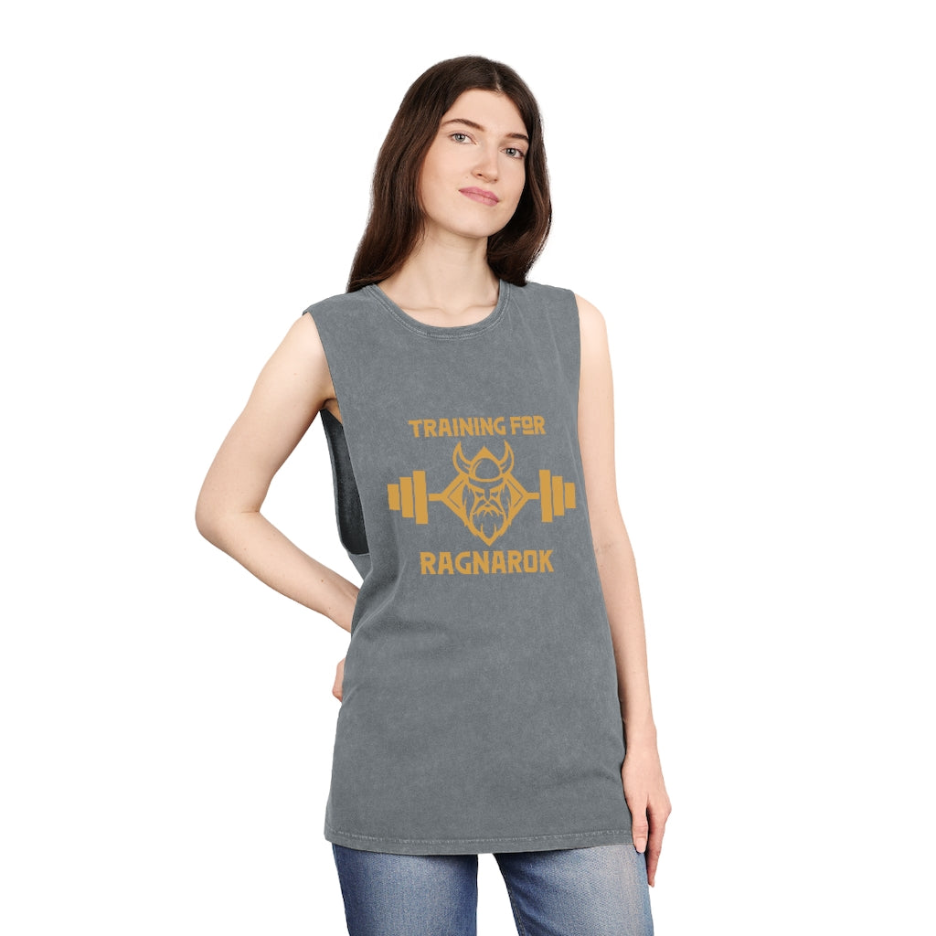 Training for Ragnarok (Stonewash Tank Top) - Viking Trinkets