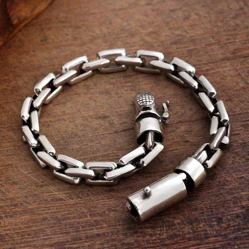 Chain of Fate - Sterling Silver Chain Style Bracelet - Viking Trinkets