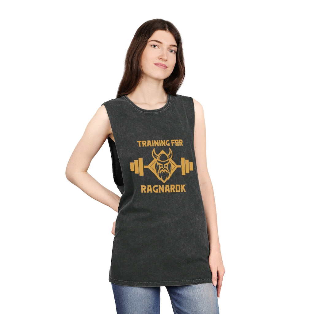 Training for Ragnarok (Stonewash Tank Top) - Viking Trinkets