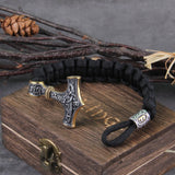 Mjolnir - Thor's Hammer - Bungee Cord Style Mjolnir Bracelet