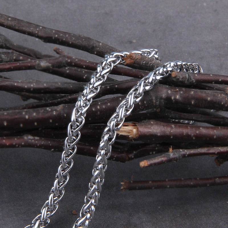 Thor's Binds - Stainless Steel Chain Style Necklace - Viking Trinkets