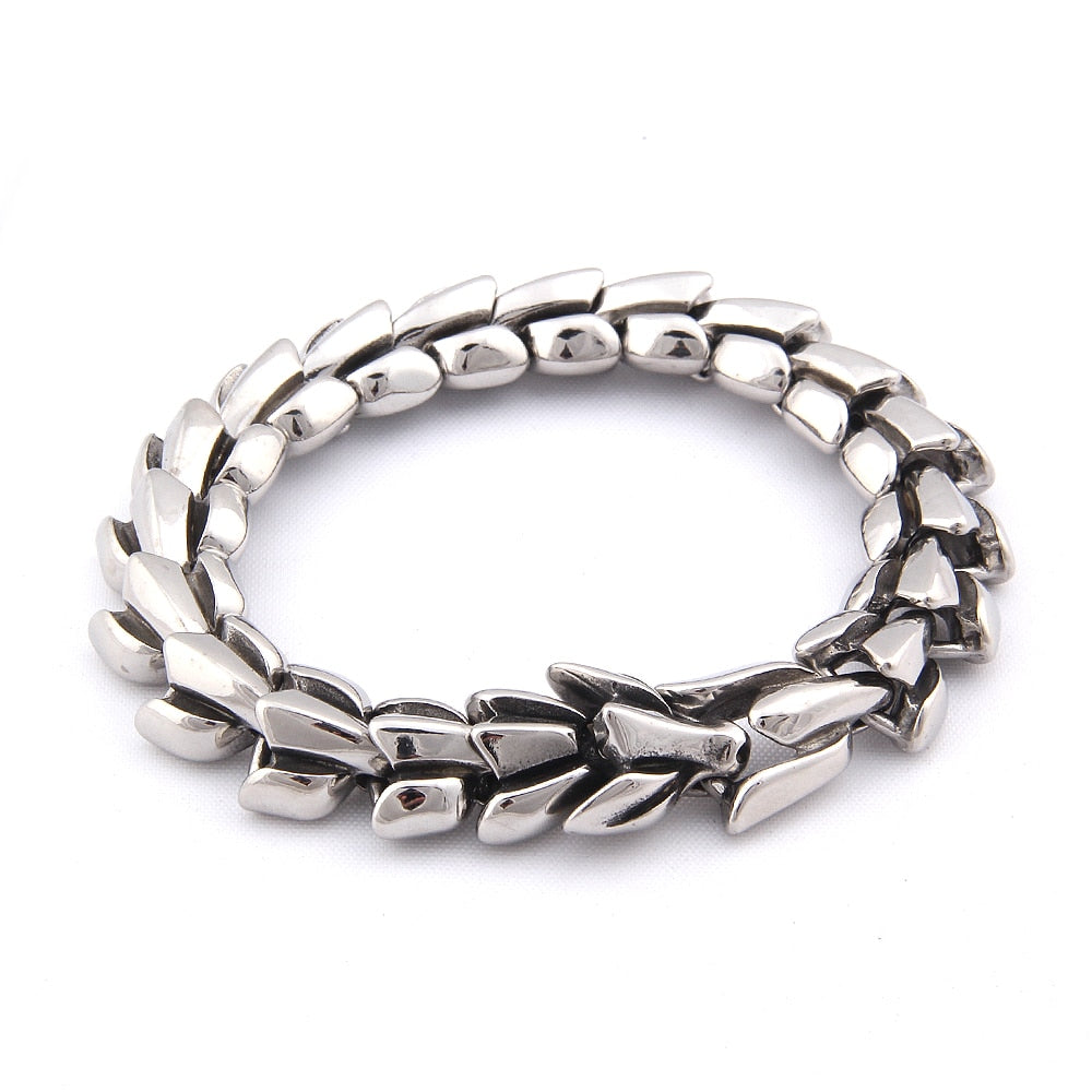 Midgard Serpent Bracelet - Sterling Silver Viking Jewelry