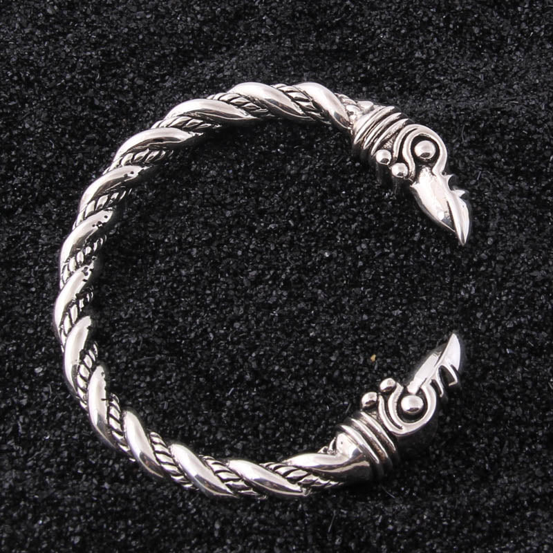 The Pledge - Muninn - Sterling Silver Allegiance Bracelet - Viking Trinkets