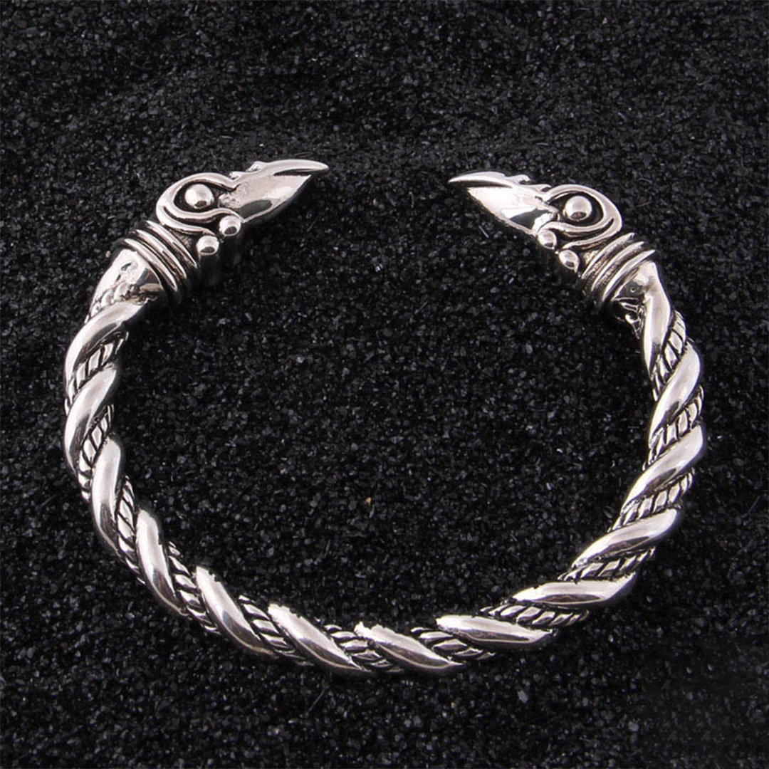 The Pledge - Muninn - Sterling Silver Allegiance Bracelet – Viking Trinkets