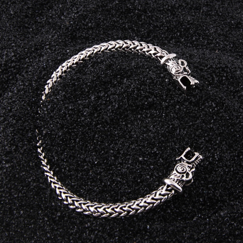 The Pledge - Nidhogg - Sterling Silver Allegiance Bracelet - Viking Trinkets