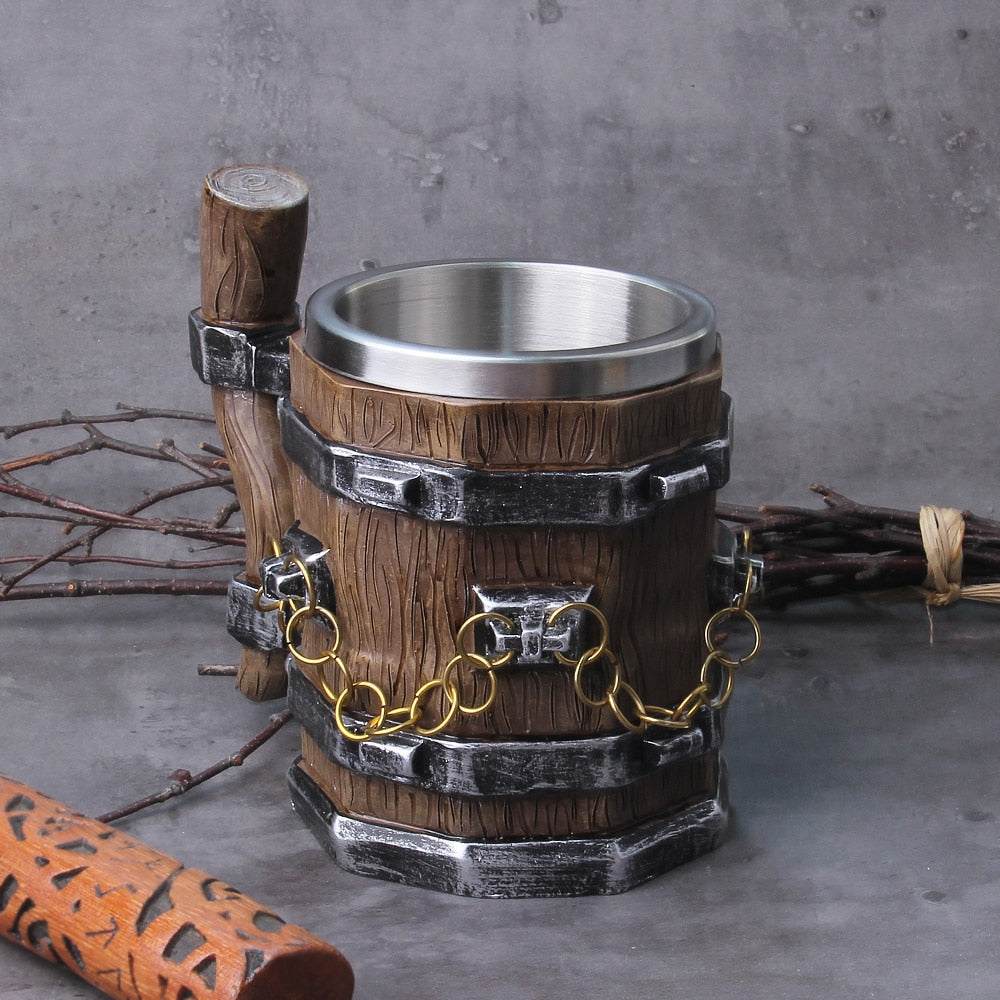 The Short Handle of Mjöllnir - 600ml Resin Mug - Viking Trinkets