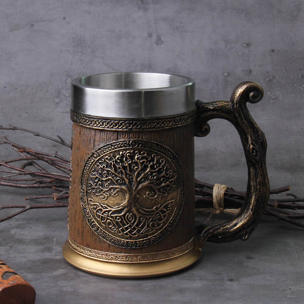 Fruits of Yggdrasil - 600ml Resin Mug - Viking Trinkets