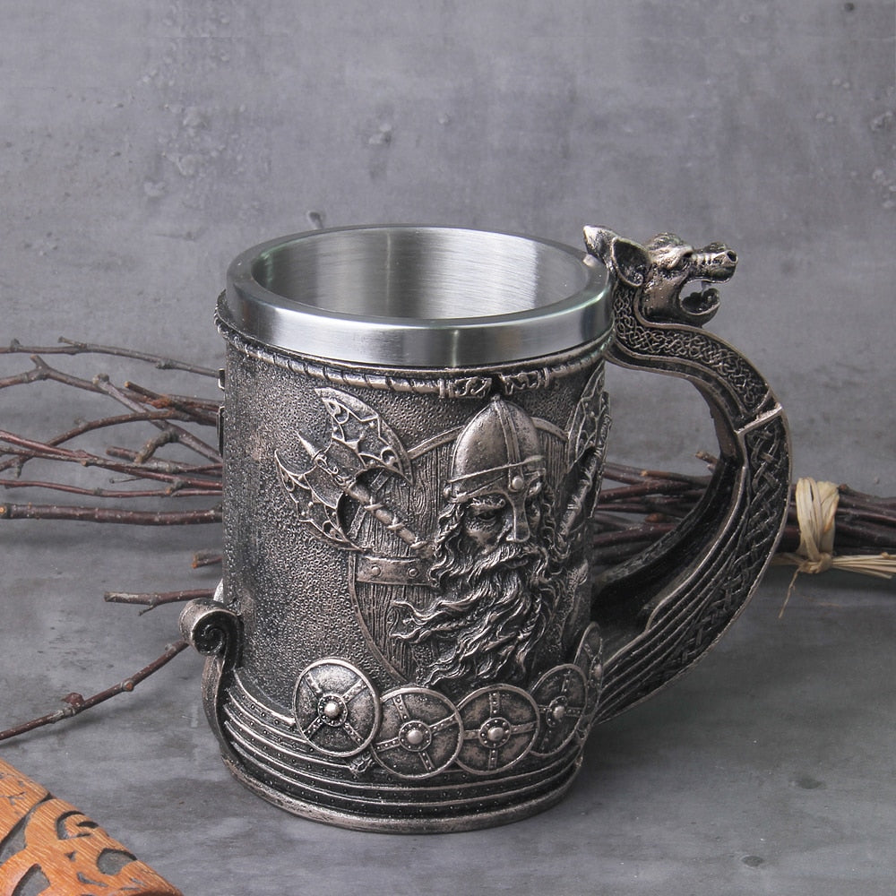 The Travels of Skidbladnir - 600ml Resin Mug - Viking Trinkets