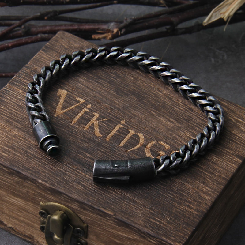 Lædingr - Stainless Steel Chain Style Bracelet