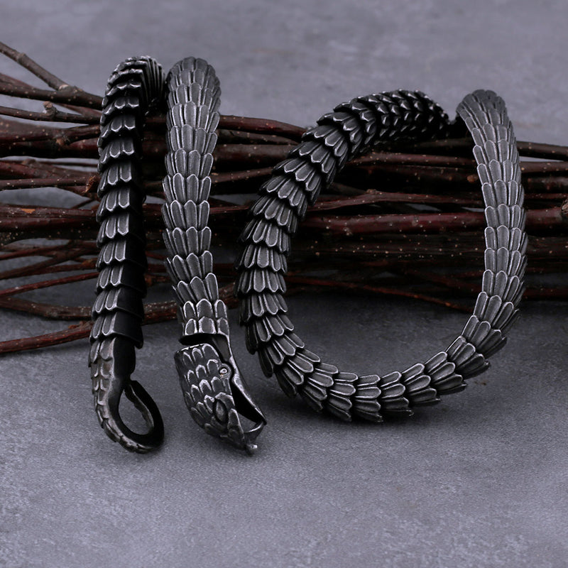 Helvenom - Stainless Steel Serpent Necklace