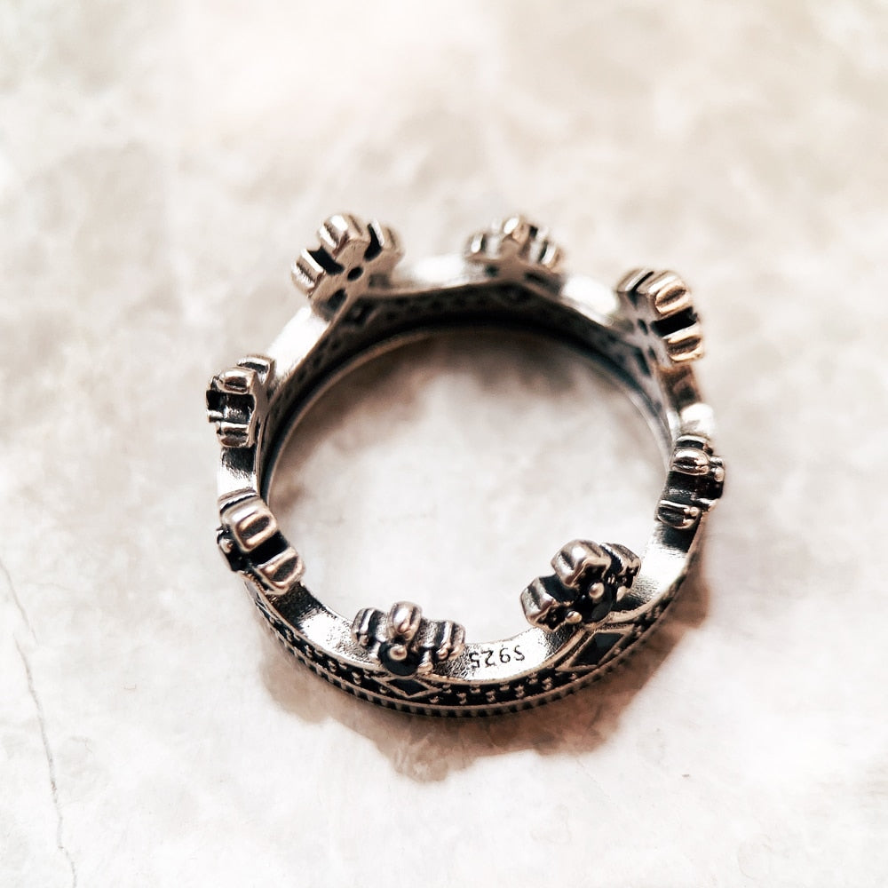 Ring Of Sovereignty Stainless Steel Crown Ring Viking Trinkets