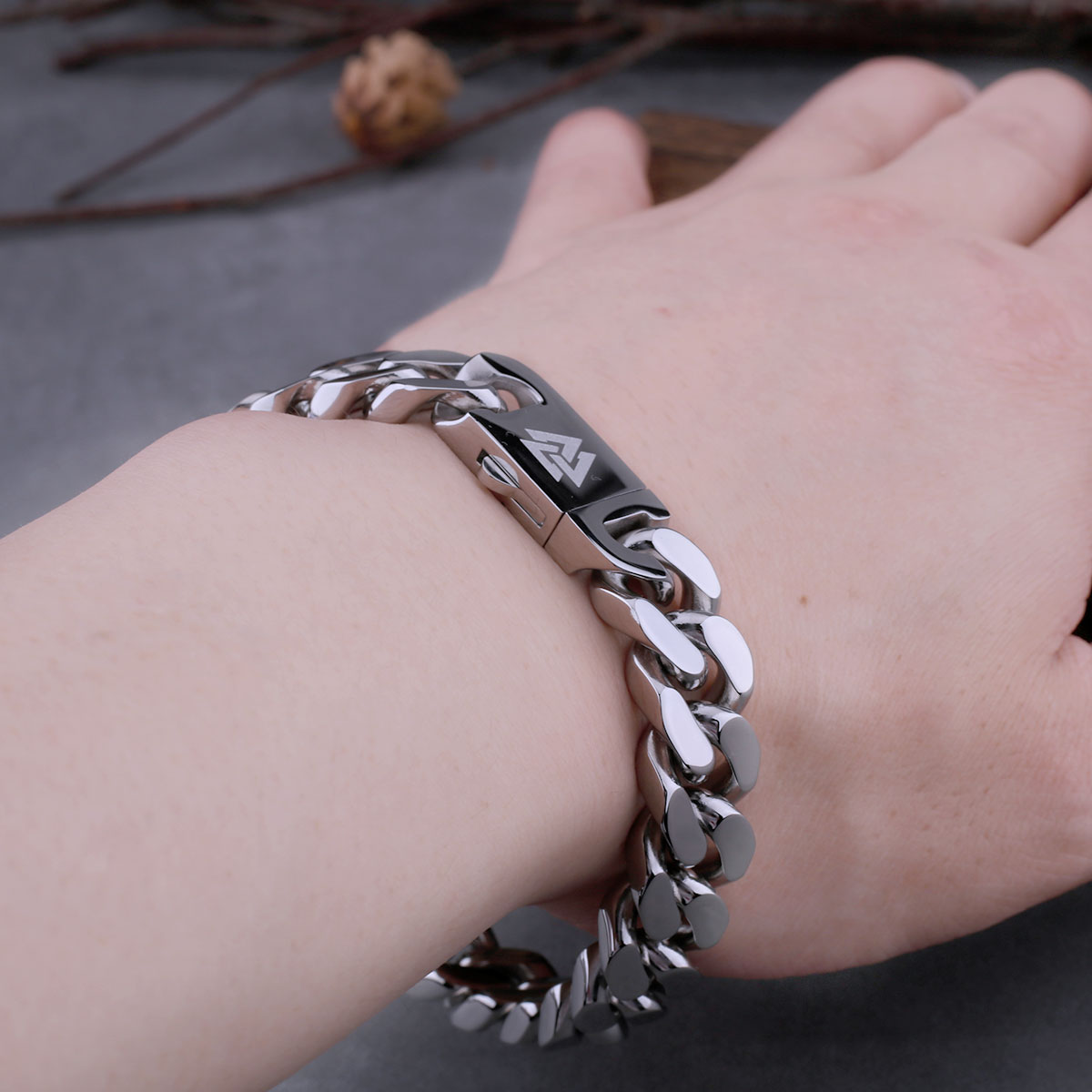 Frostbitten Armlet - Stainless Steel Bracelet - Viking Trinkets