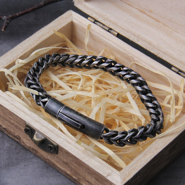 Lædingr - Stainless Steel Chain Style Bracelet