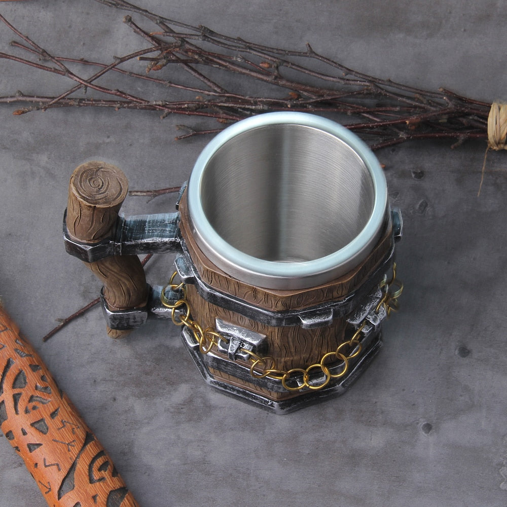 The Short Handle of Mjöllnir - 600ml Resin Mug - Viking Trinkets