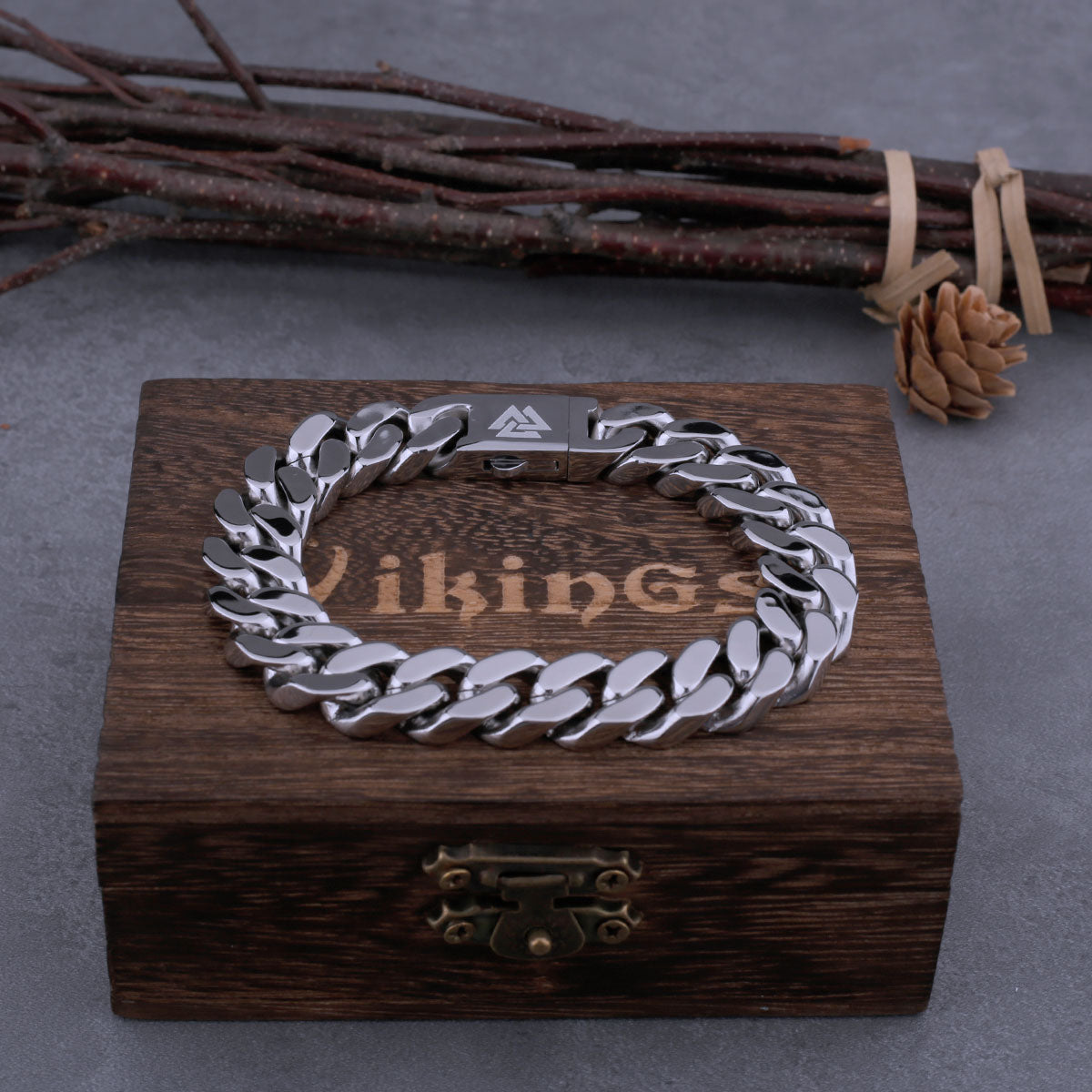 Frostbitten Armlet - Stainless Steel Bracelet - Viking Trinkets