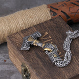 Wrathbringer - Stainless Steel Mjolnir Necklace