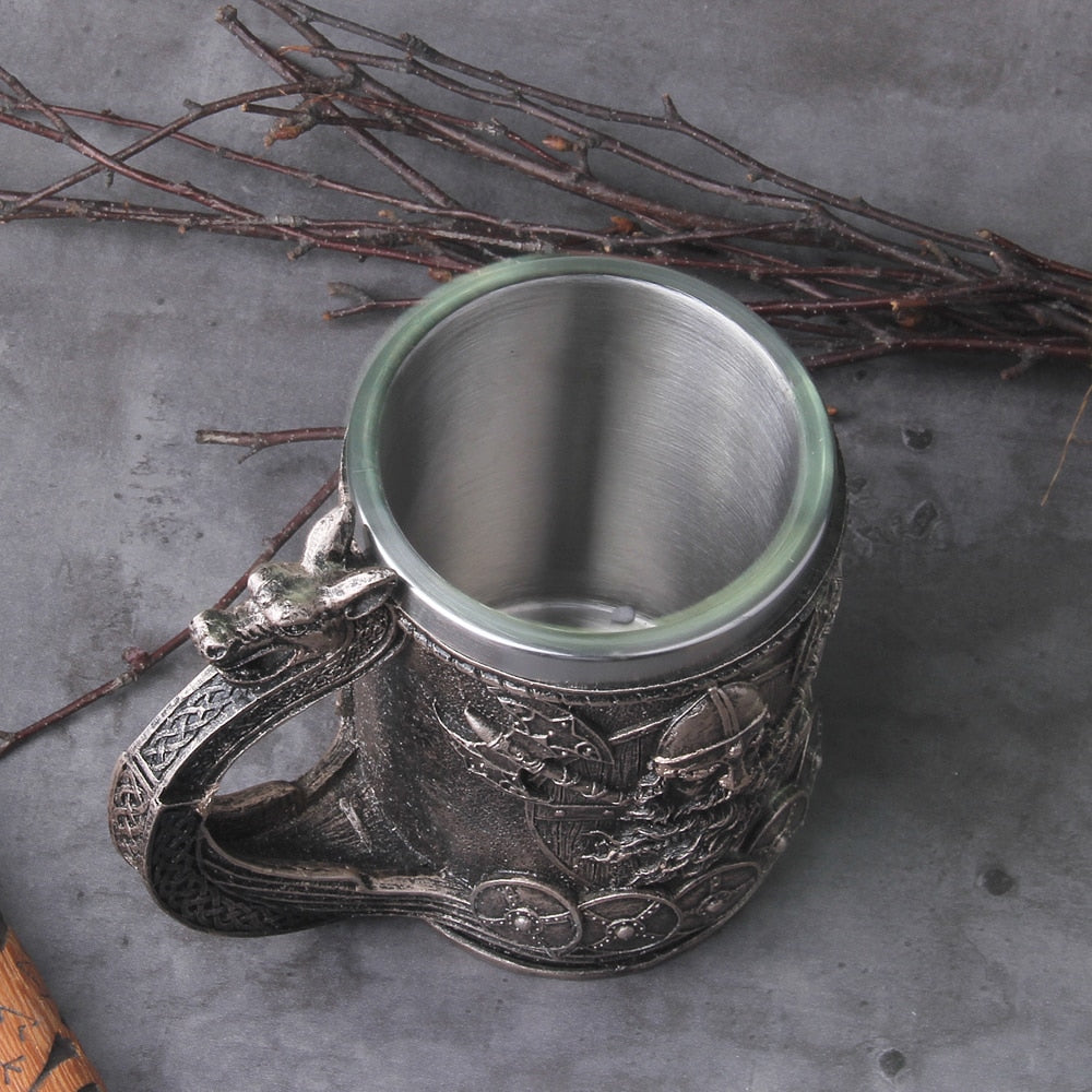 The Travels of Skidbladnir - 600ml Resin Mug - Viking Trinkets