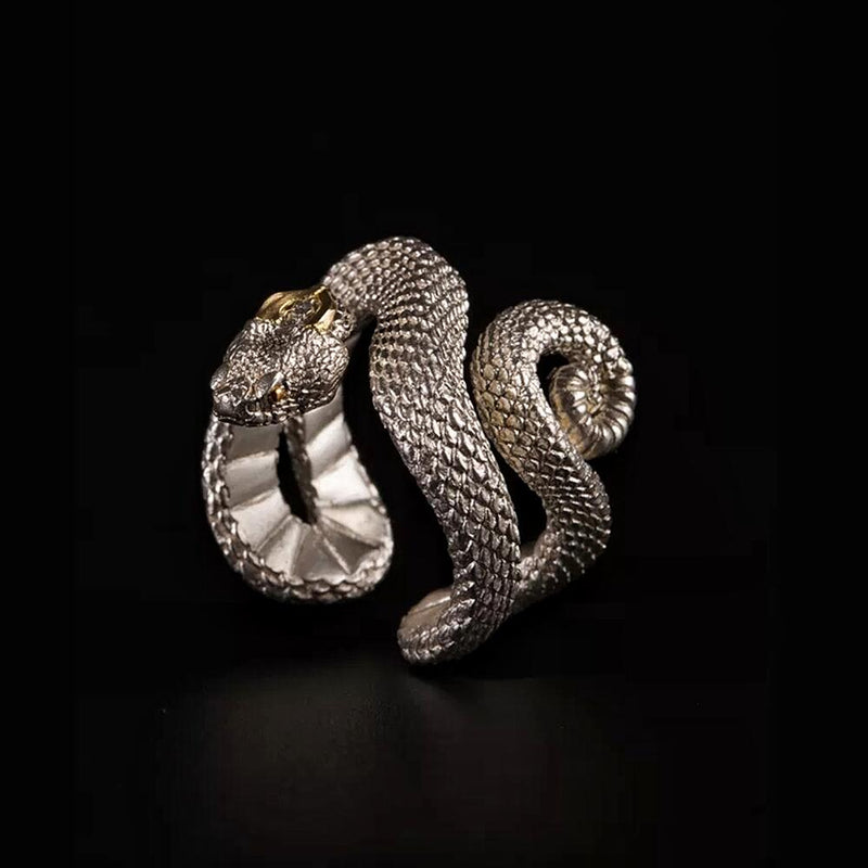 The Ocean Dweller - Stainless Steel Serpent Ring
