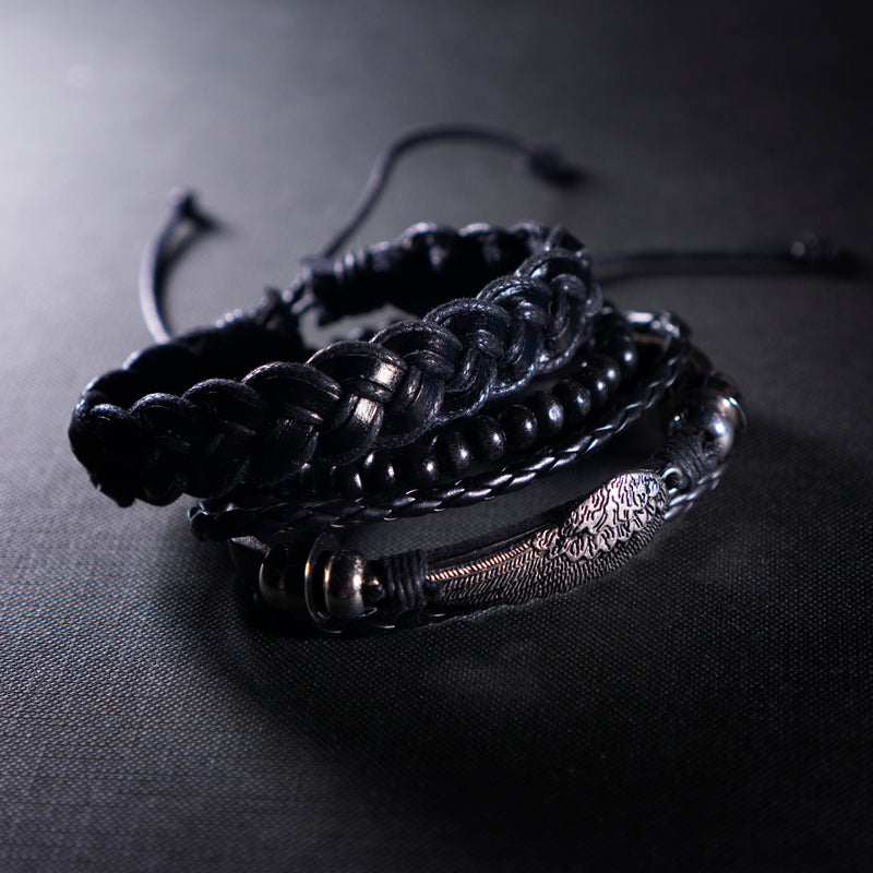 Valkyrie's Wing - High Quality Leather Bracelet