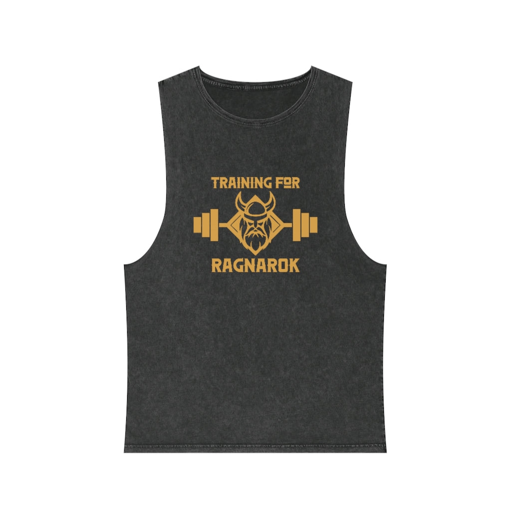 Training for Ragnarok (Stonewash Tank Top) - Viking Trinkets