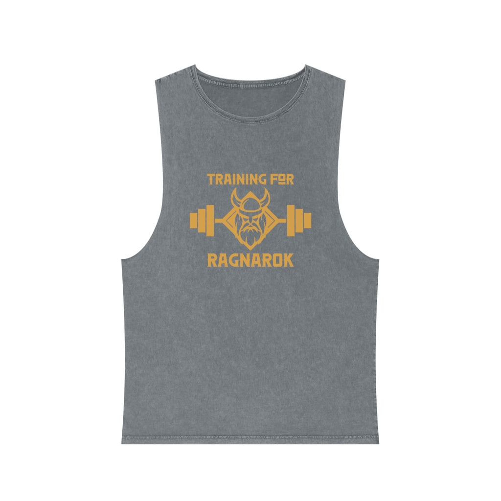 Training for Ragnarok (Stonewash Tank Top) - Viking Trinkets